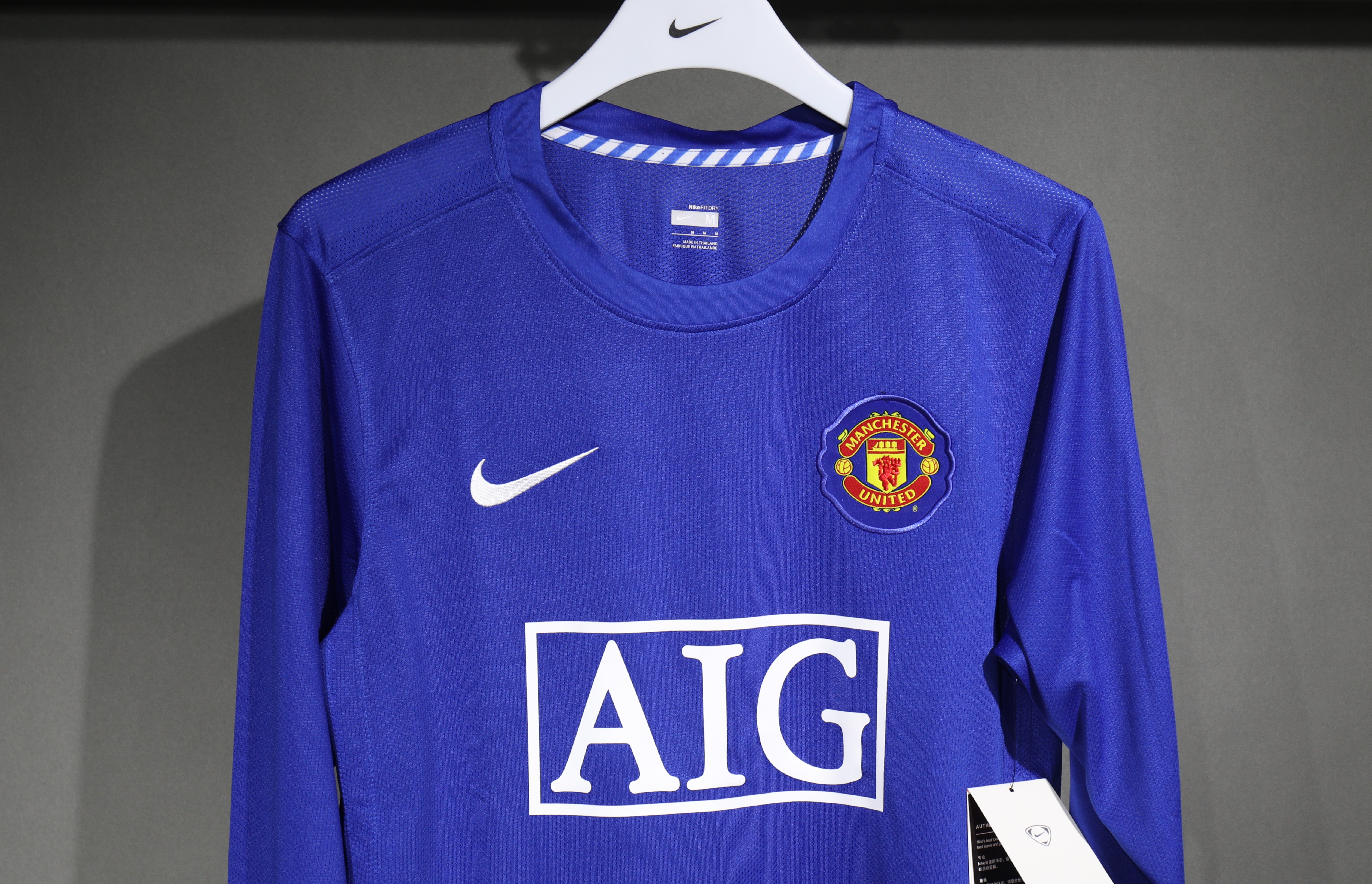 08-09 Manchester United Third Player Long Sleeve Retro Jersey/08-09曼联第二客场球员长袖