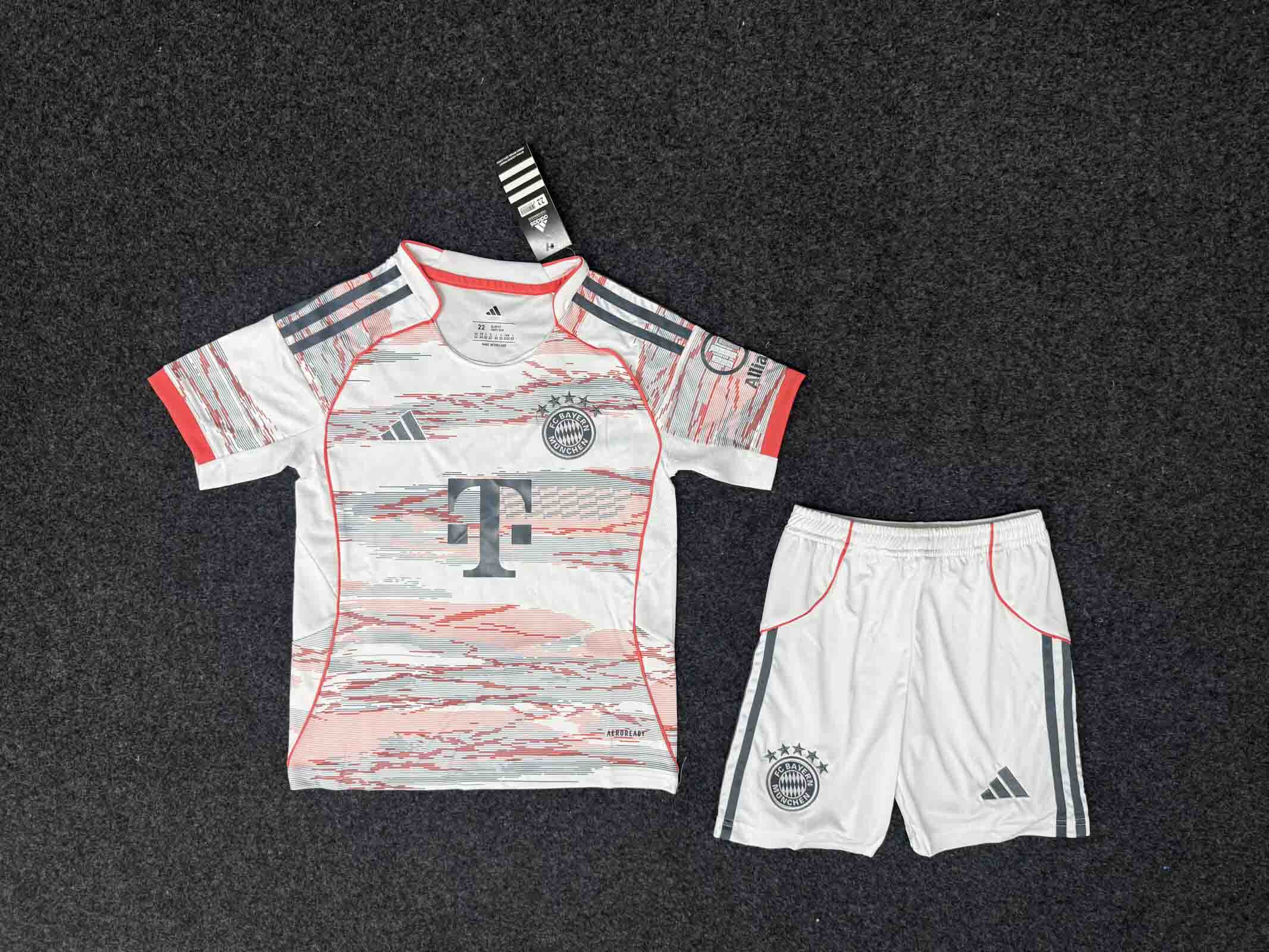 25-26 Bayern Munich Away Kid Kit/ 25-26 拜仁客场童装