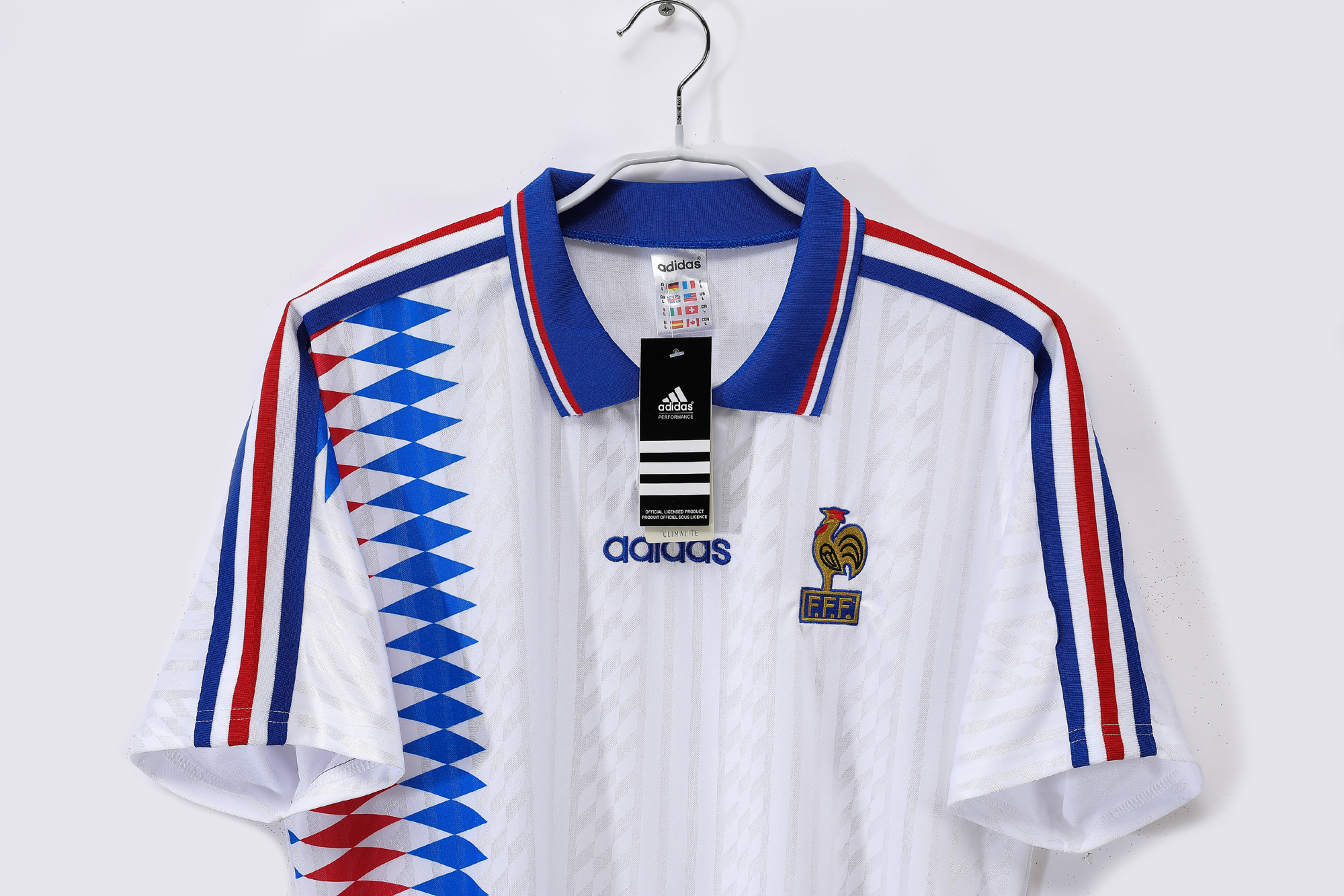 1994 France Away Retro Jersey/1994法国客场