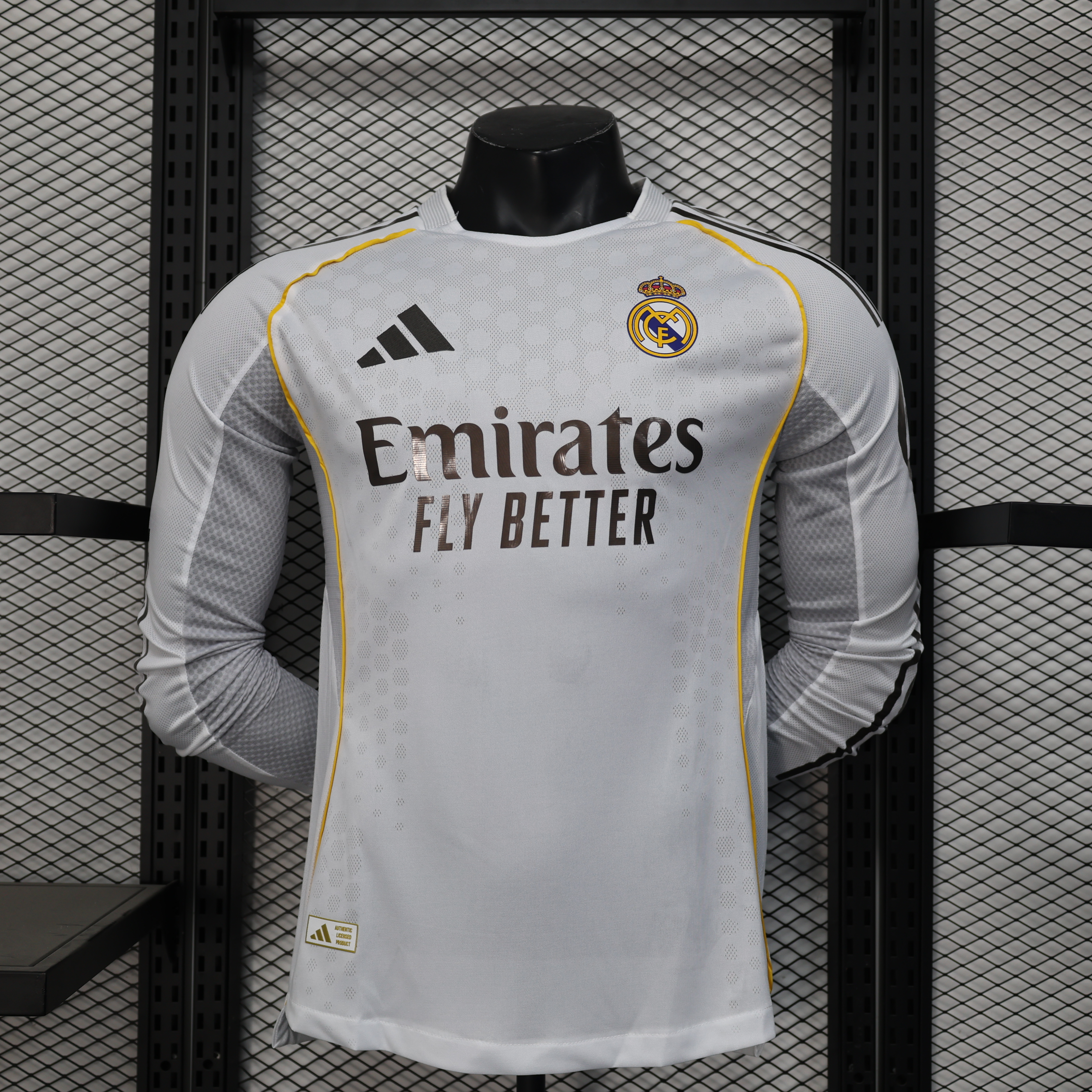 25-26 Real Madrid Home Long Sleeve Player Jersey/25-26皇马主场长袖球员版