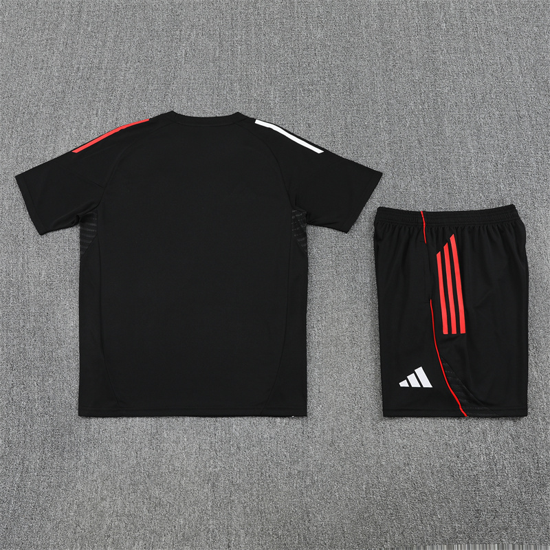 25-26 AX Black Short Sleeve Training Suit/ 25-26阿贾克斯短袖训练服