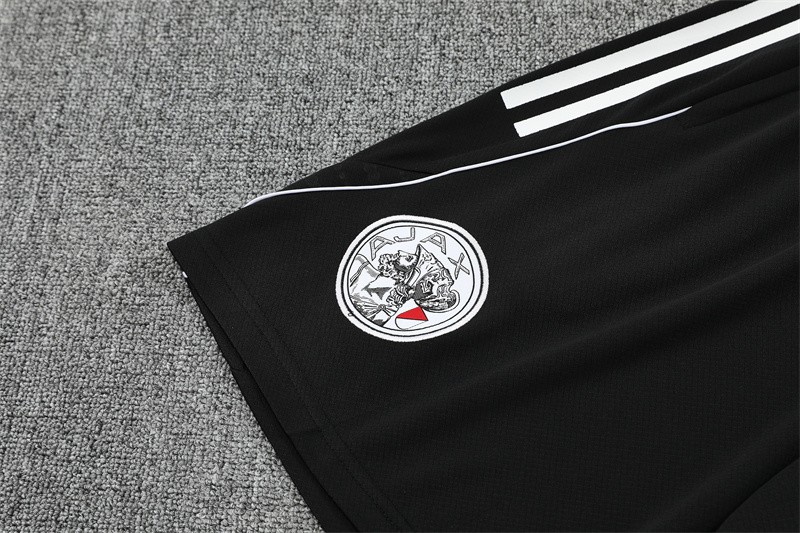 25-26 AX Black Short Sleeve Training Suit/ 25-26阿贾克斯短袖训练服