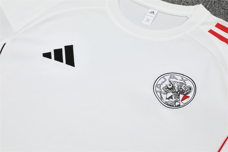 25-26 AX White Short Sleeve Training Suit/ 25-26阿贾克斯短袖训练服
