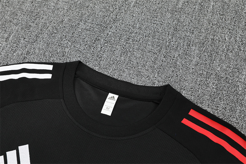 25-26 AX Black Short Sleeve Training Suit/ 25-26阿贾克斯短袖训练服