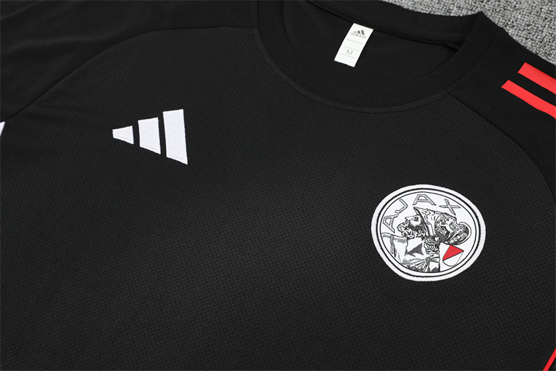 25-26 AX Black Short Sleeve Training Suit/ 25-26阿贾克斯短袖训练服