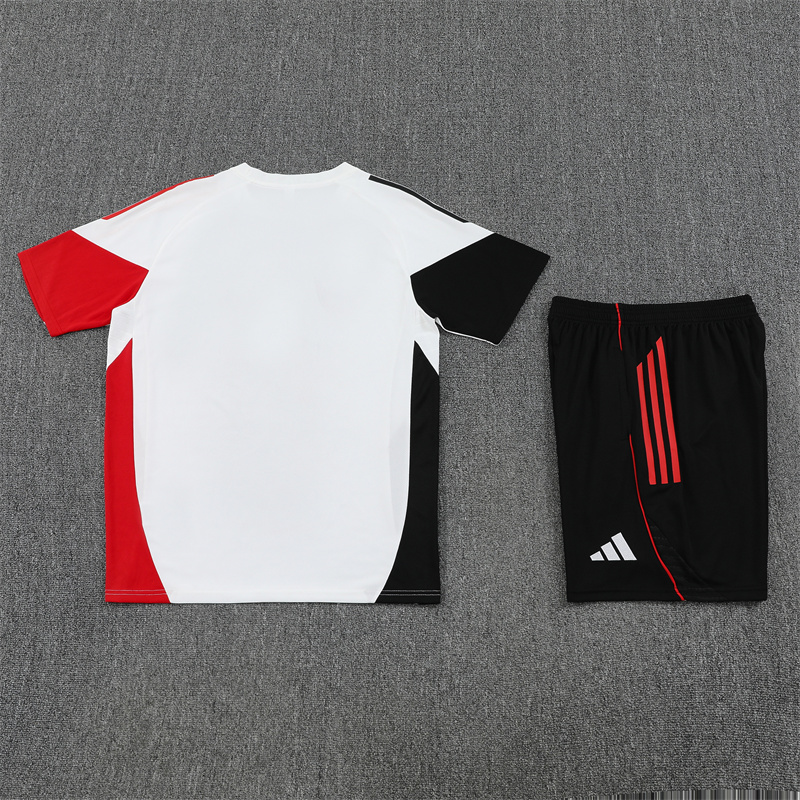 25-26 AX White Short Sleeve Training Suit/ 25-26阿贾克斯短袖训练服