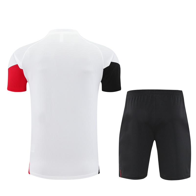 25-26 AX White Short Sleeve Training Suit/ 25-26阿贾克斯短袖训练服