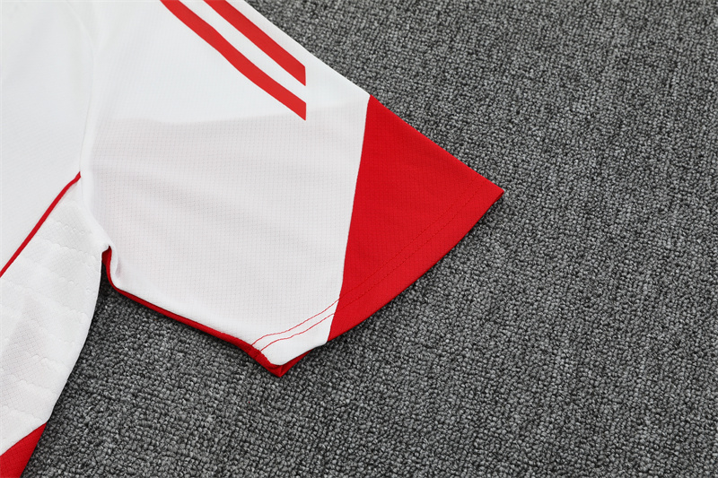 25-26 AX White Short Sleeve Training Suit/ 25-26阿贾克斯短袖训练服