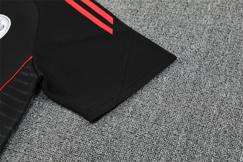 25-26 AX Black Short Sleeve Training Suit/ 25-26阿贾克斯短袖训练服