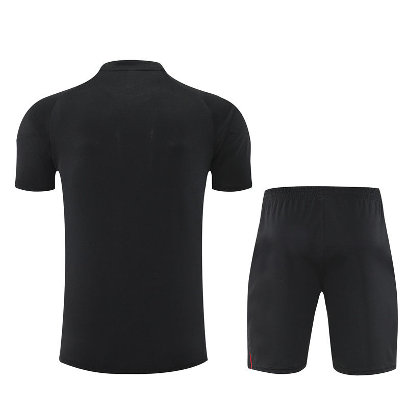 25-26 AX Black Short Sleeve Training Suit/ 25-26阿贾克斯短袖训练服