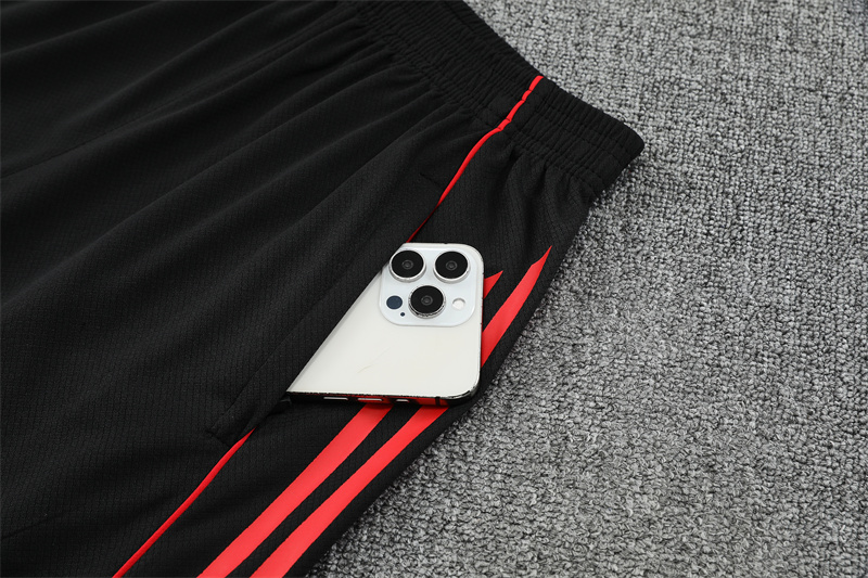 25-26 AX Black Short Sleeve Training Suit/ 25-26阿贾克斯短袖训练服