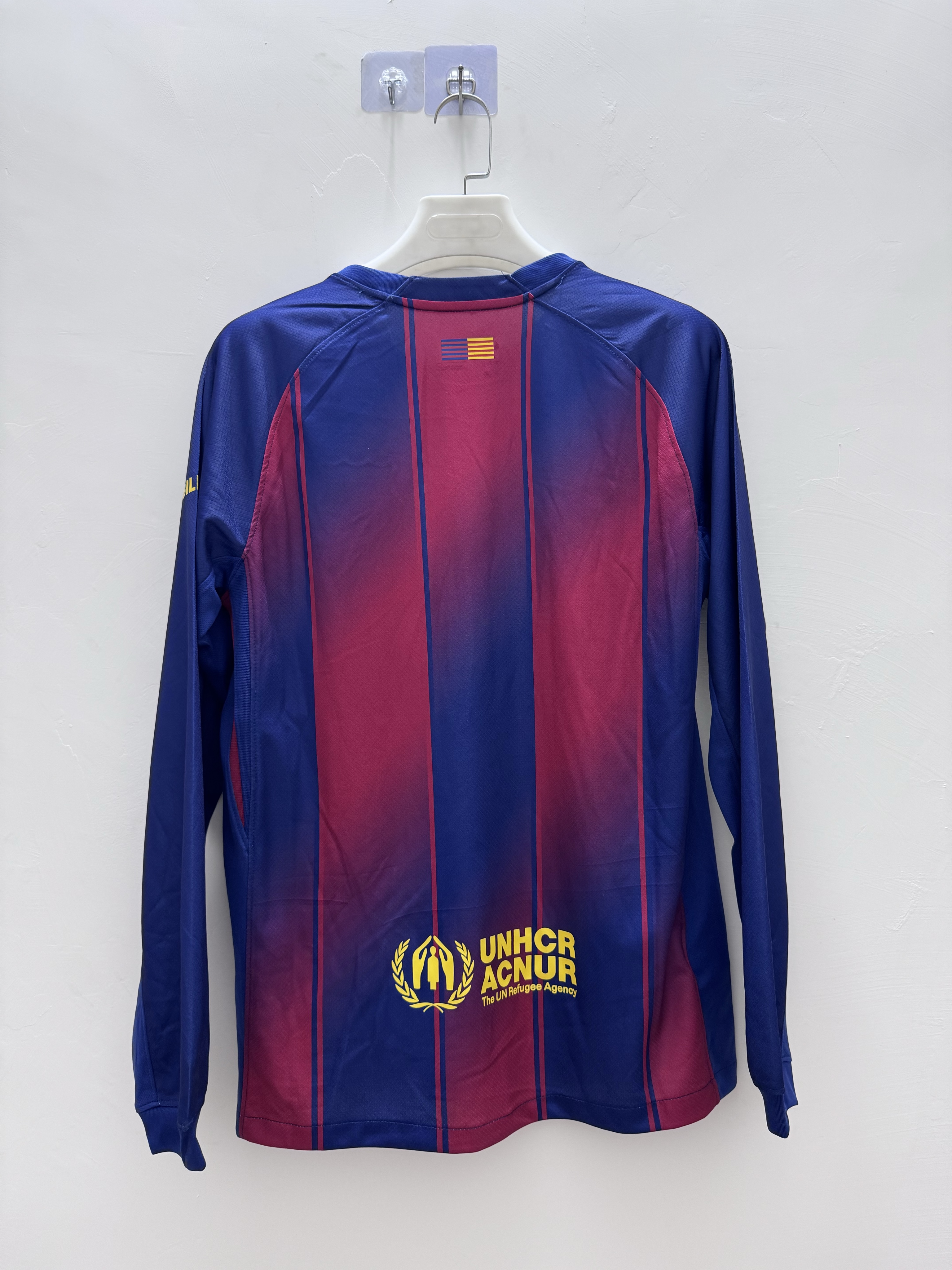25-26 Barcelona Home Long Sleeve Jersey/ 25-26巴萨主场长袖(有广告)