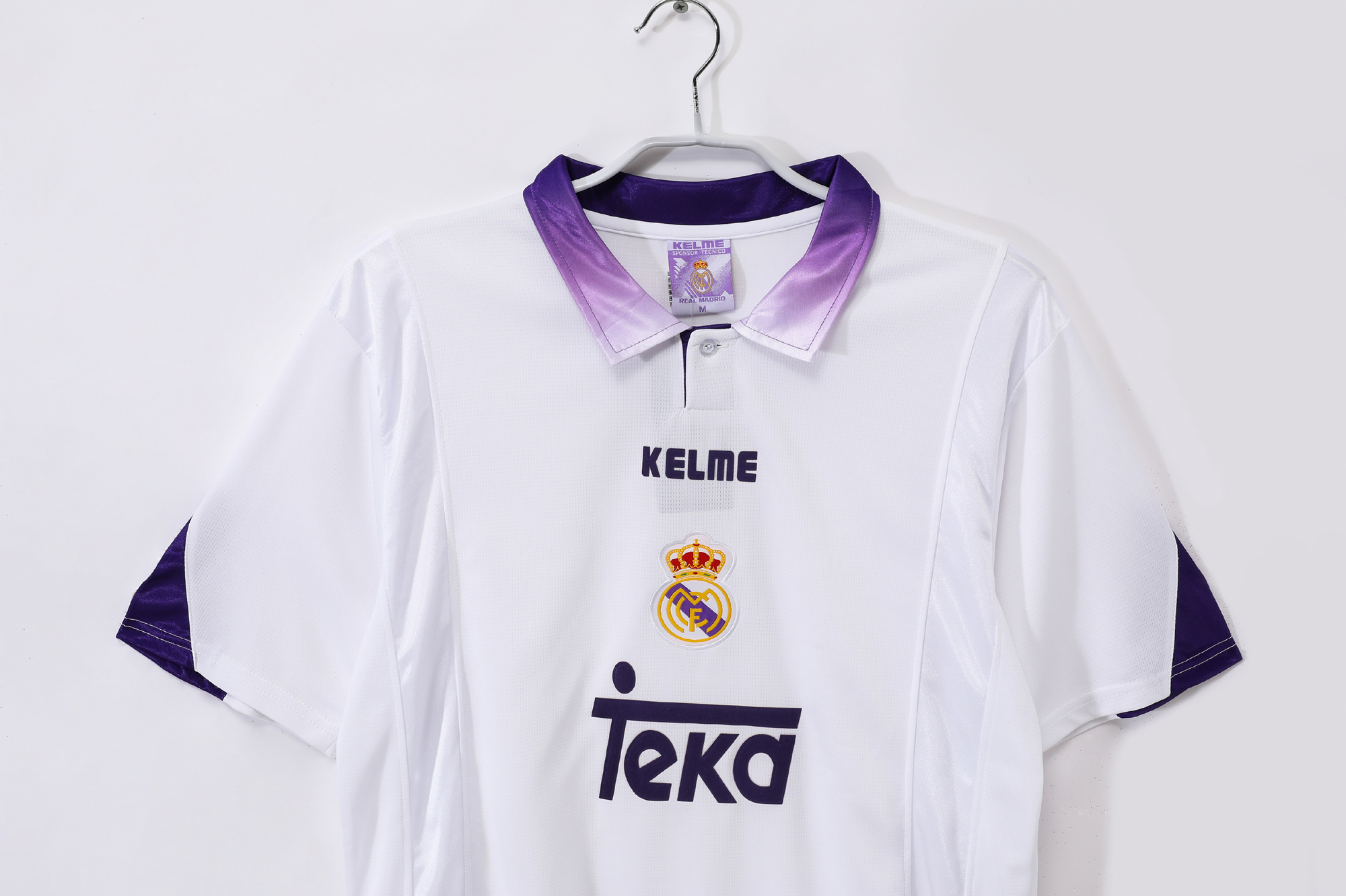 97-98 Real Madrid Home Short Sleeve Retro Jersey/97-98皇马主场