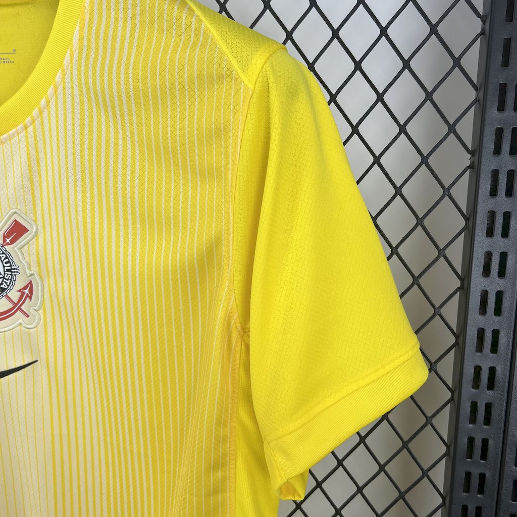 25-26 Corinthians Goal Keeper Yellow Fans Jersey /25-26 科林蒂安黄色守门员球迷版