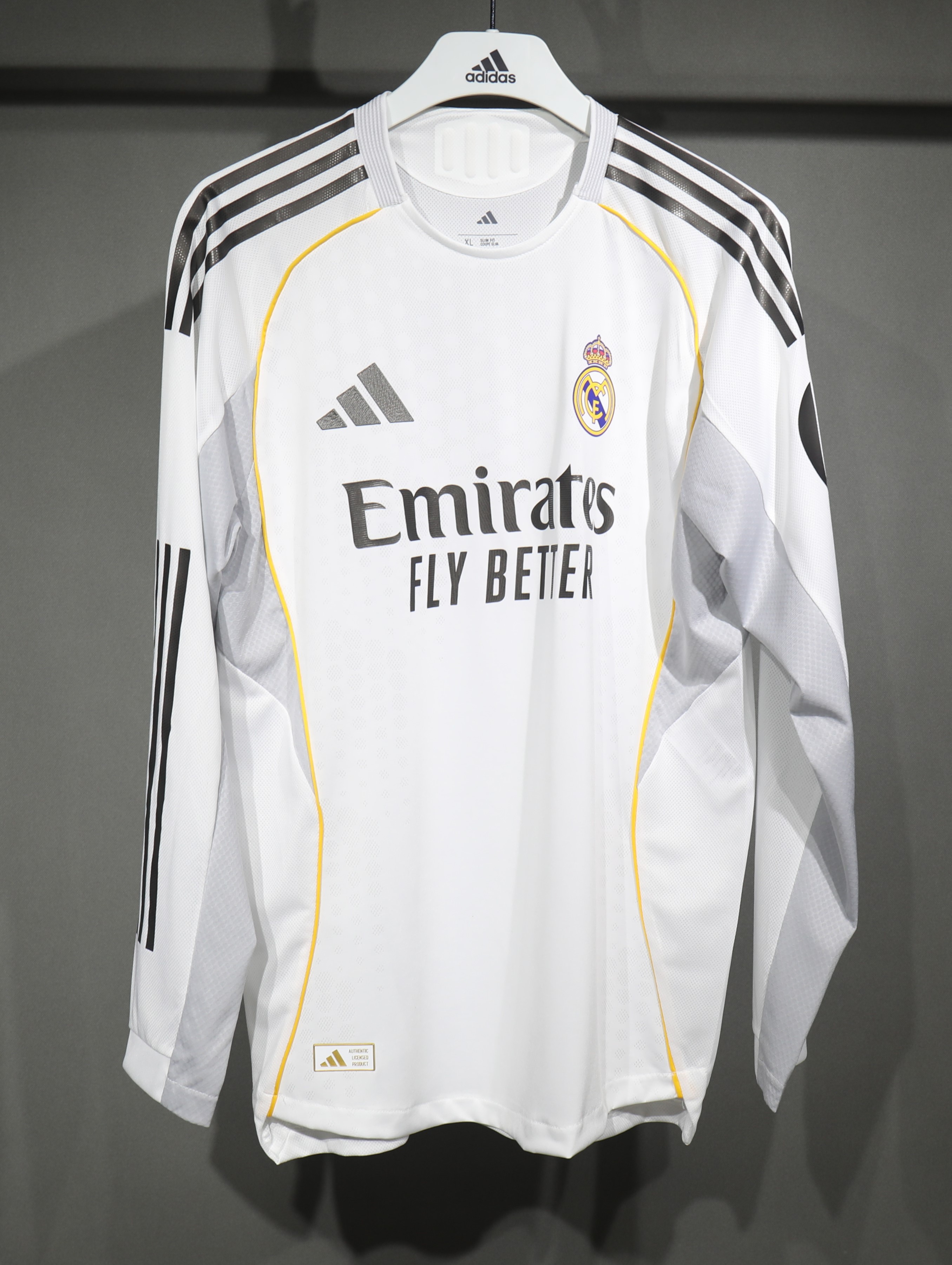 25-26 Real Madrid Home Player Long Sleeve Jersey/ 25-26皇马主场球员长袖