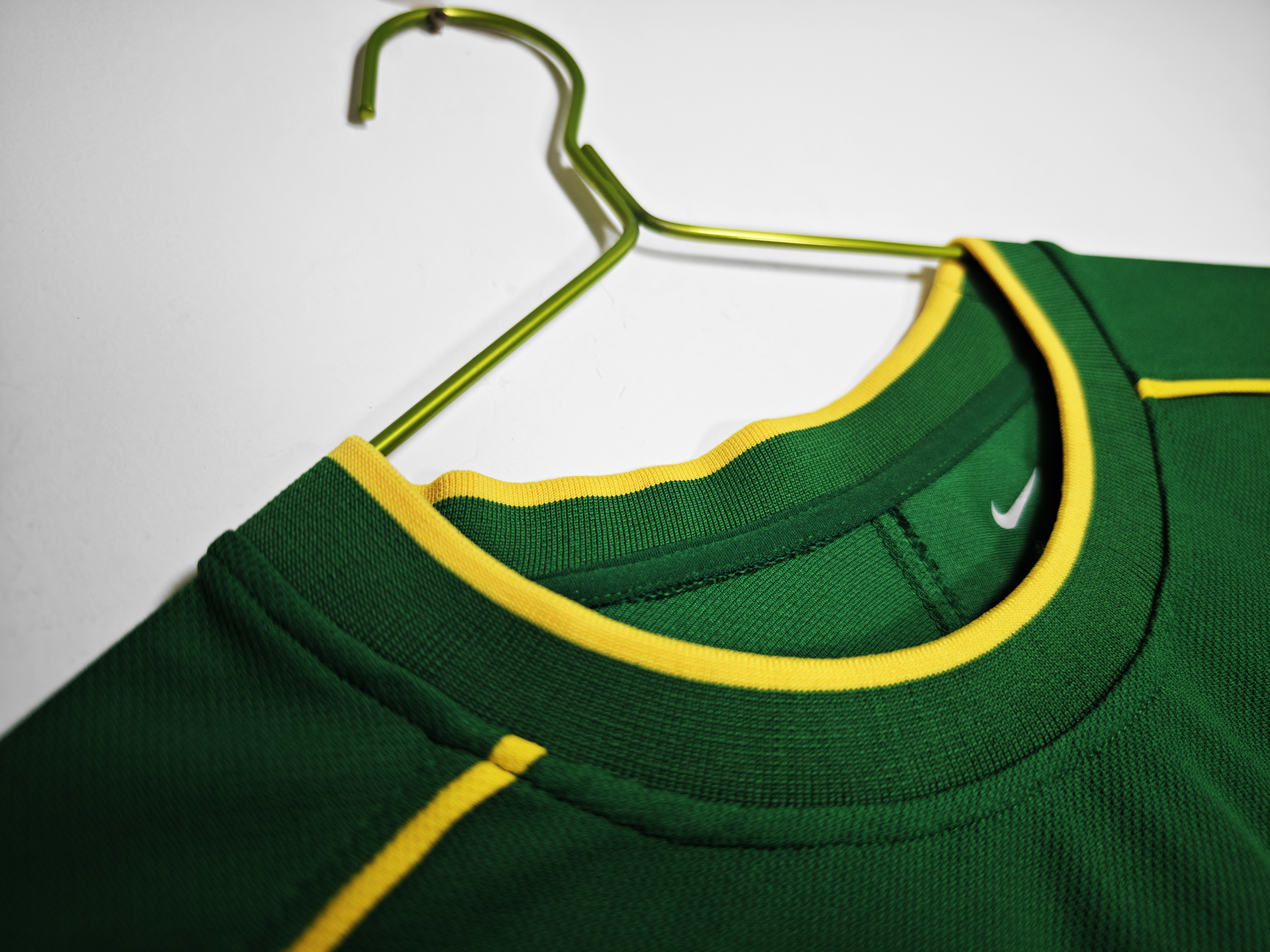 1998 Brazil Goalkeeper Green Retro Jersey/1998巴西守门员复古
