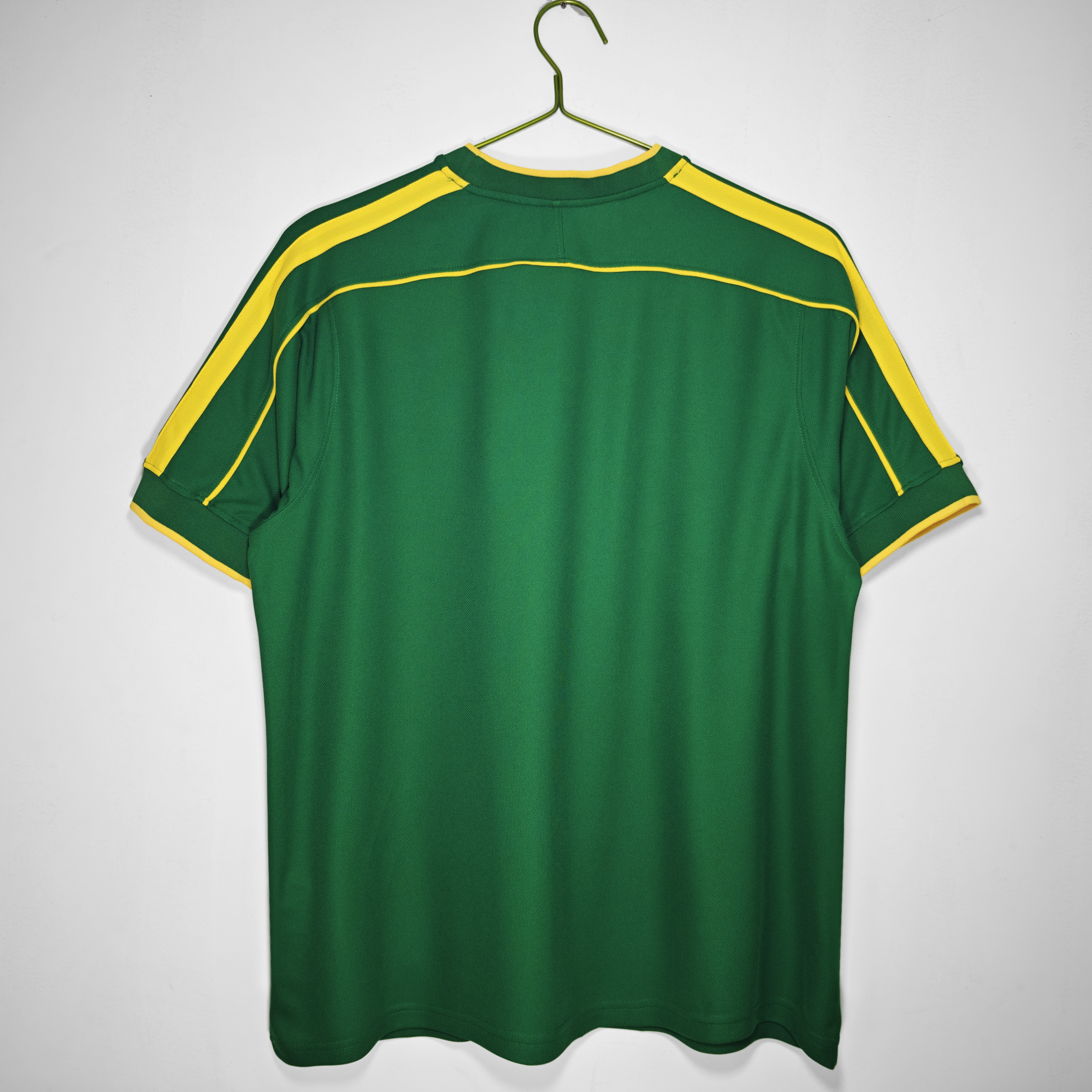 1998 Brazil Goalkeeper Green Retro Jersey/1998巴西守门员复古