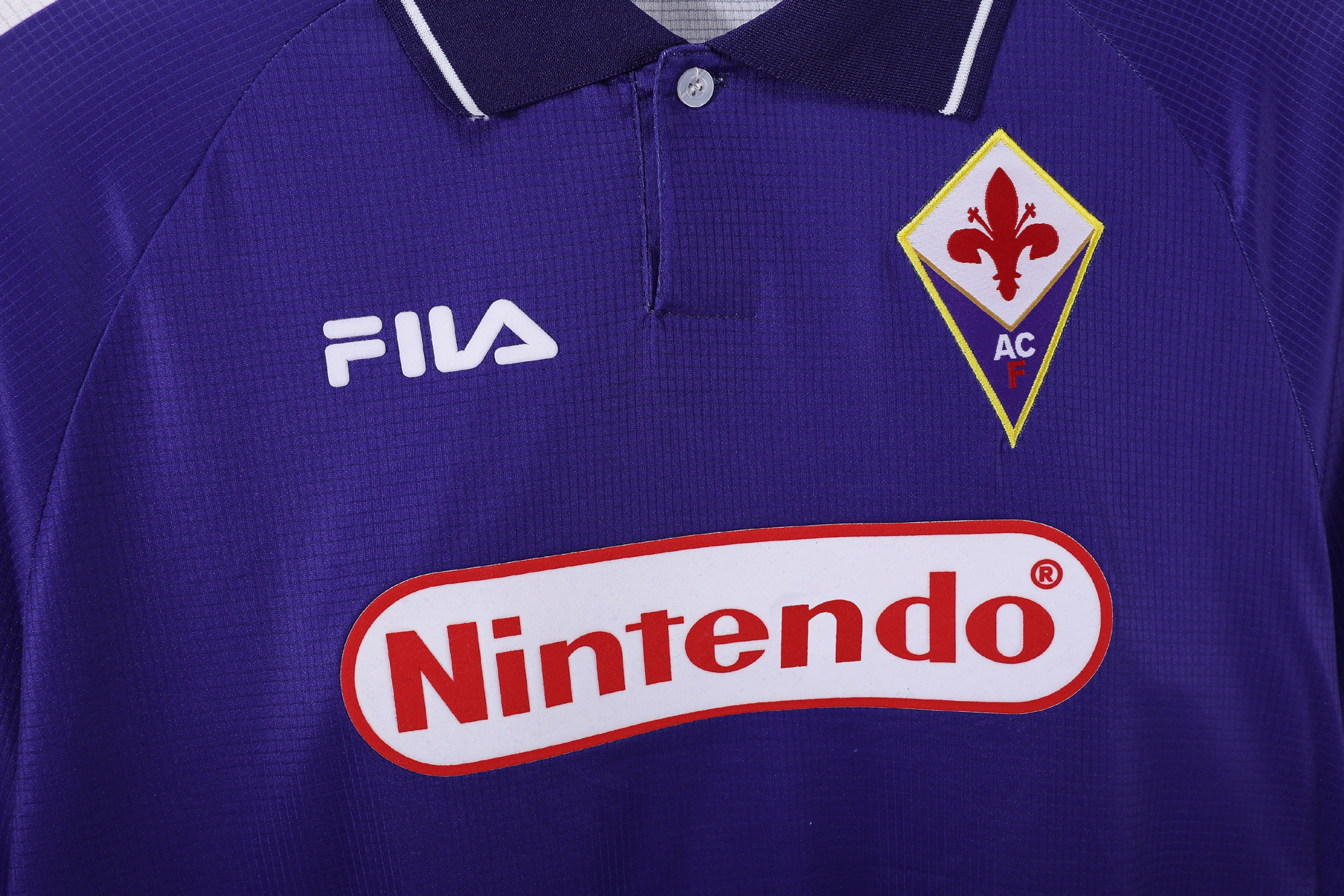 98-99 Fiorentina Home Long Sleeve Retro Jersey/98-99佛罗伦萨主场长袖