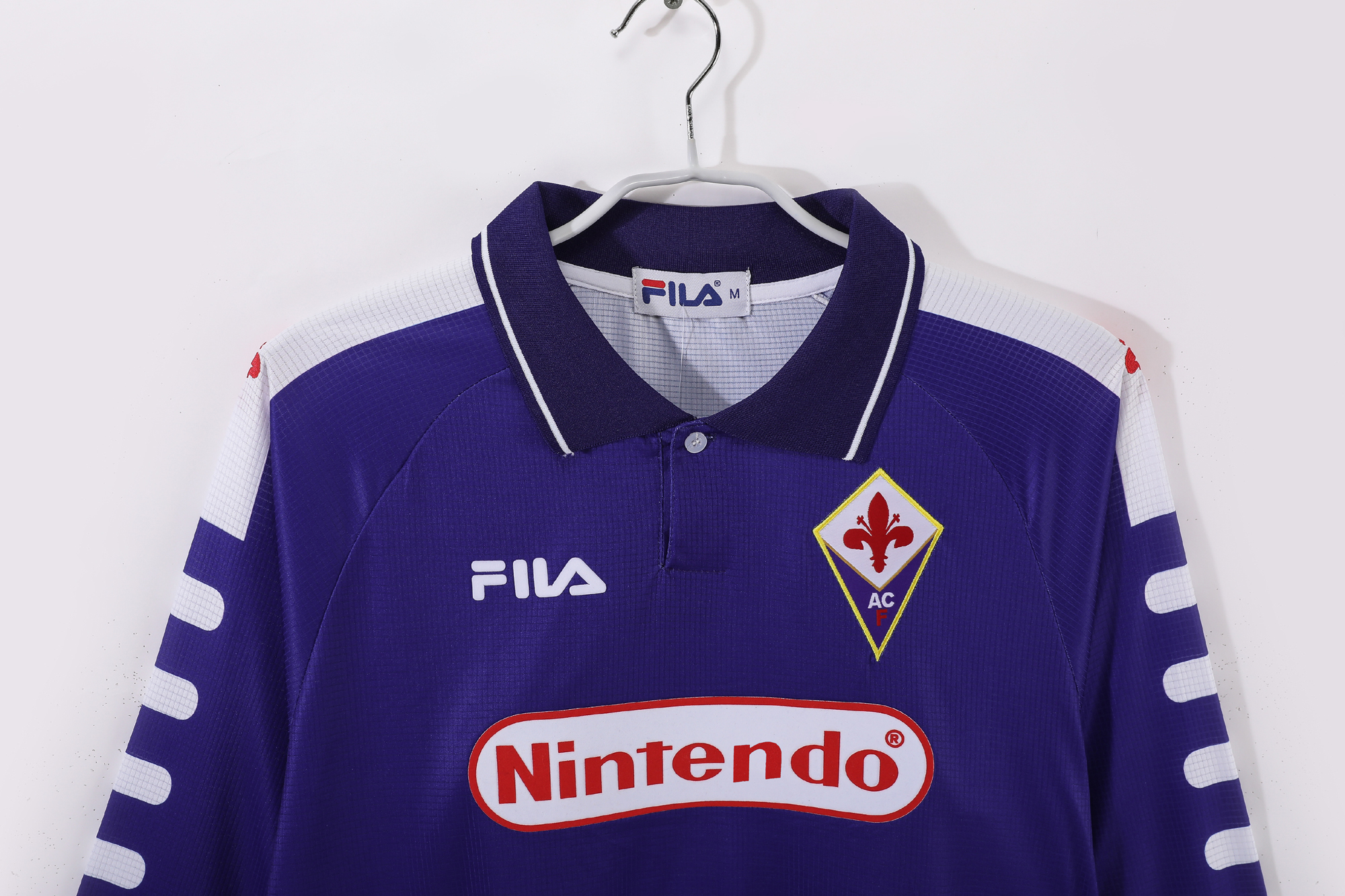 98-99 Fiorentina Home Long Sleeve Retro Jersey/98-99佛罗伦萨主场长袖