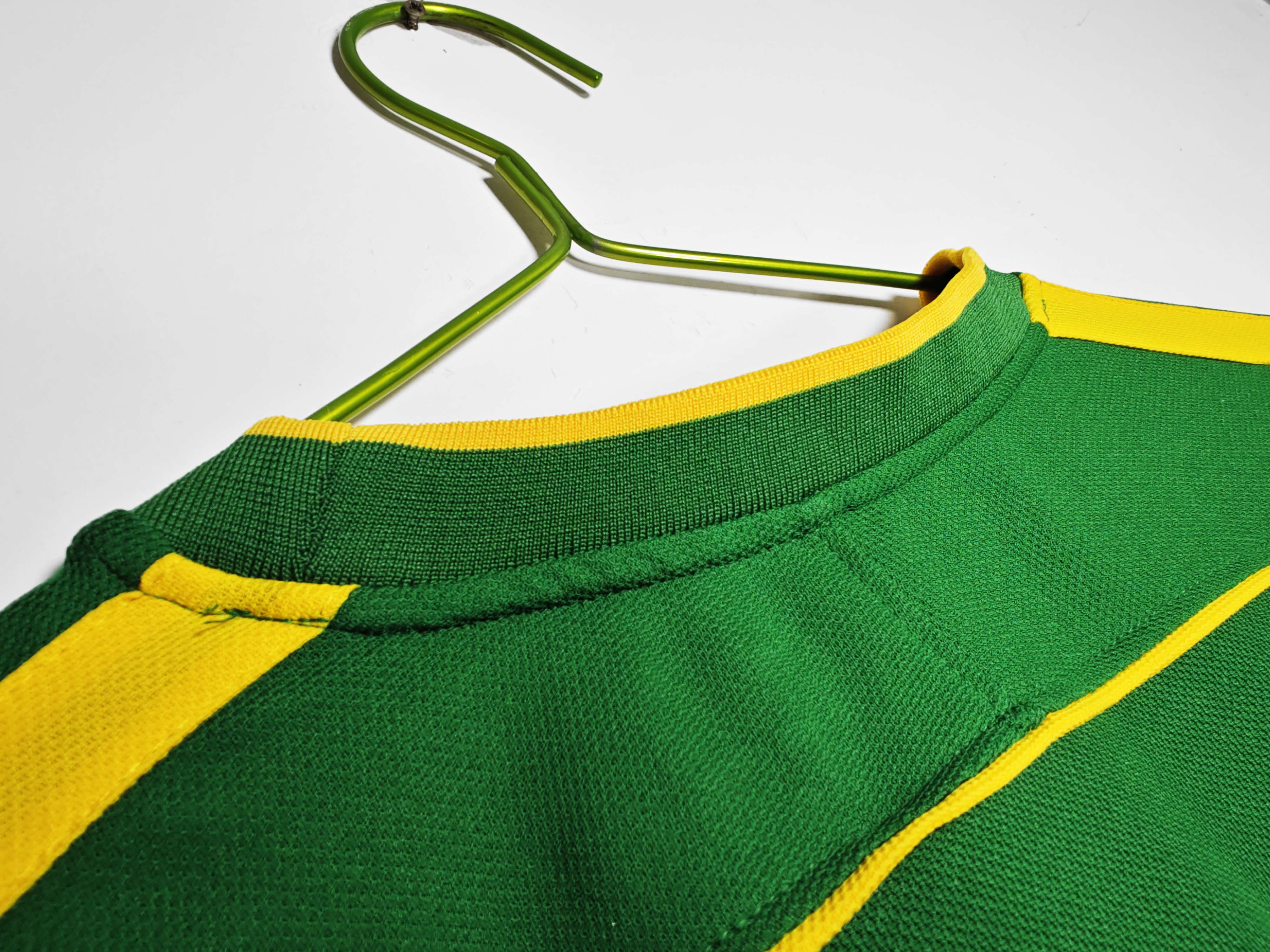 1998 Brazil Goalkeeper Green Retro Jersey/1998巴西守门员复古