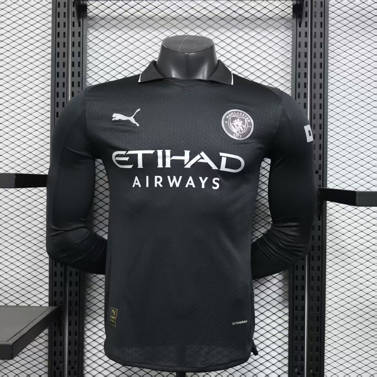 25-26 Manchester City Away Player Long Sleeve Jersey/25-26曼城客场球员长袖