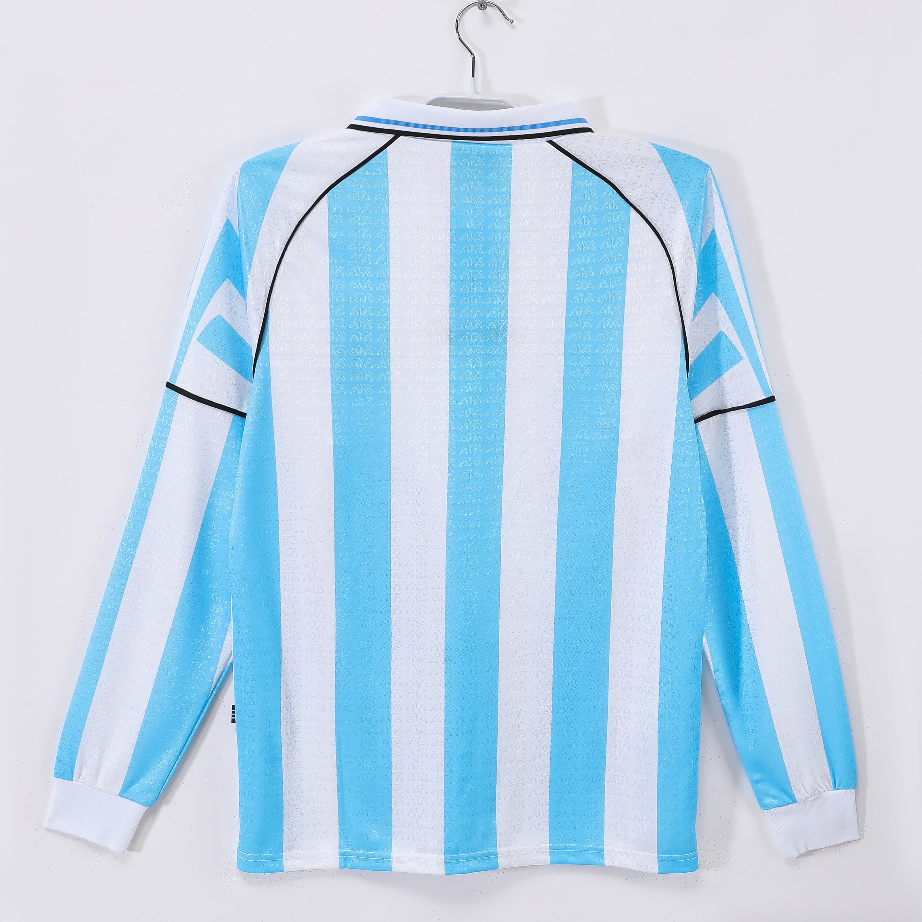 96-97 Argentina Home Long Sleeve Retro Jersey/96-97阿根廷主场长袖