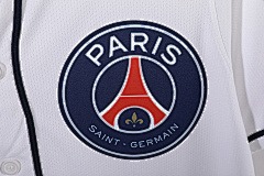 25-26 PSG White Baseball Jersey/ 25-26PSG巴黎棒球服