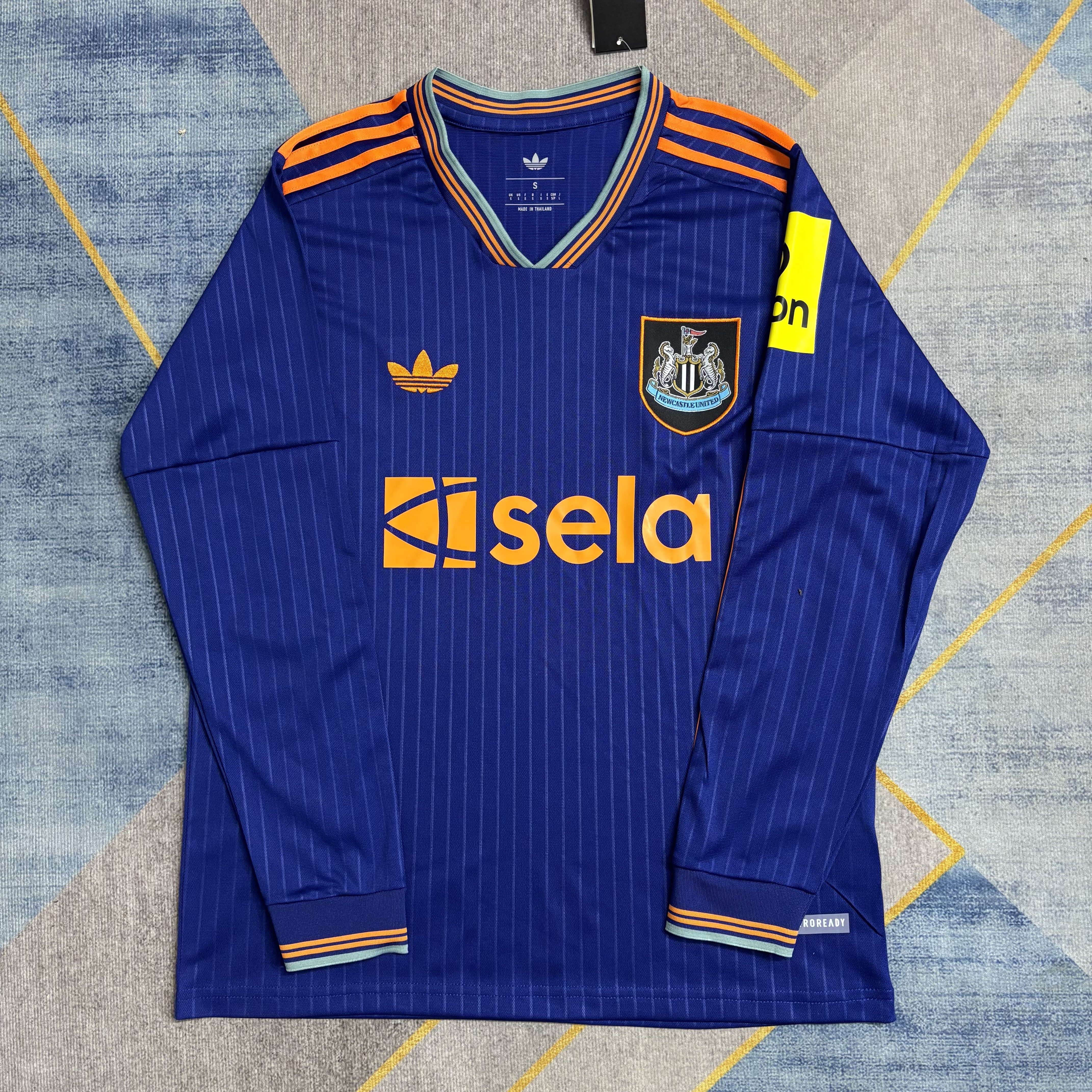 25-26 Newcastle United Away Long Sleeve Fans Jersey/25-26纽卡斯尔联客场球迷长袖