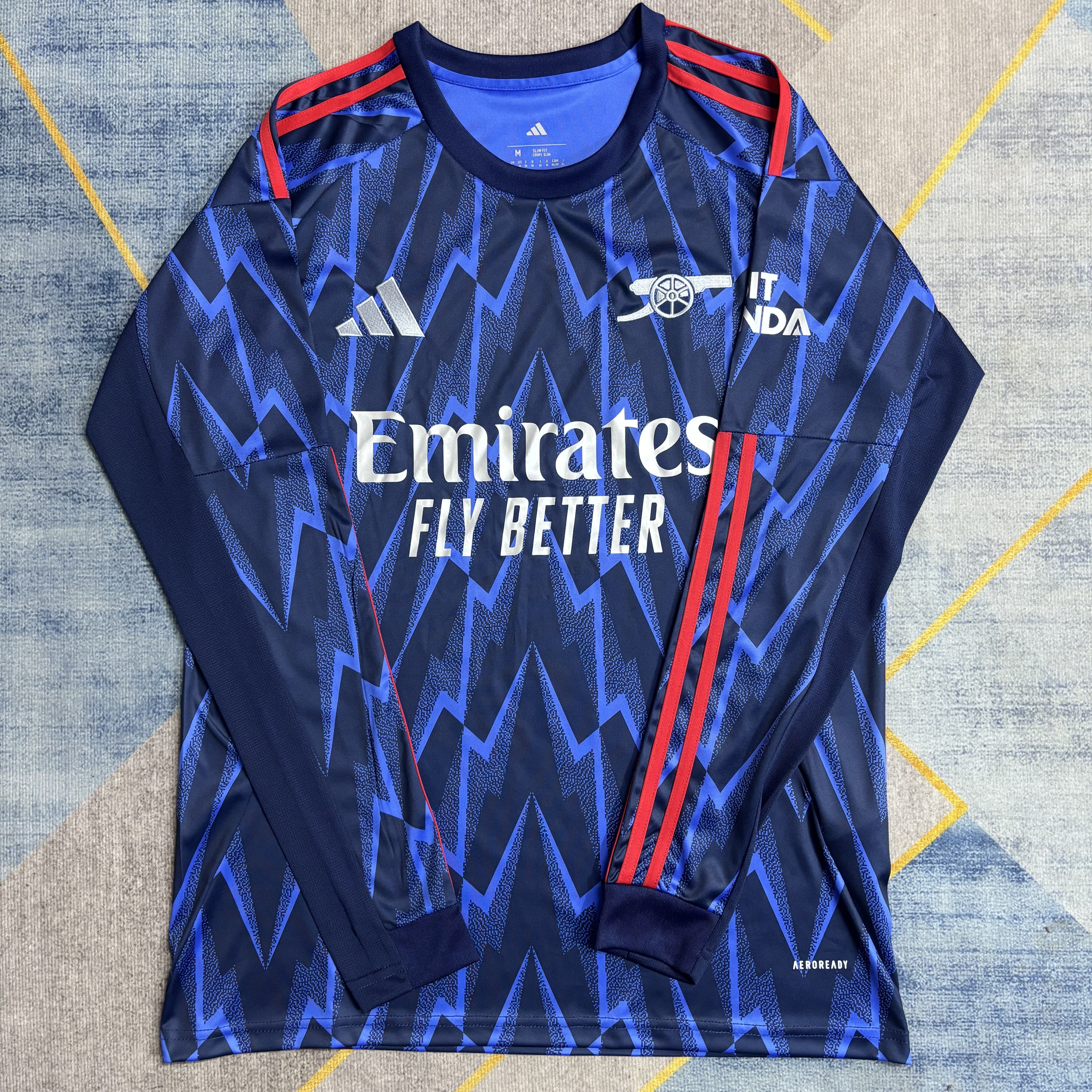 25-26 Arsenal Away Long Sleeve Fans Jersey/ 25-26 阿森纳客场球迷长袖