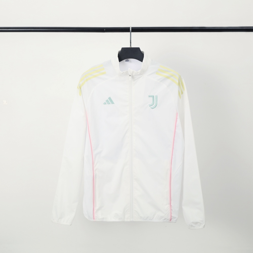 2025 Juventus White Windbreaker/2025 尤文白色风衣