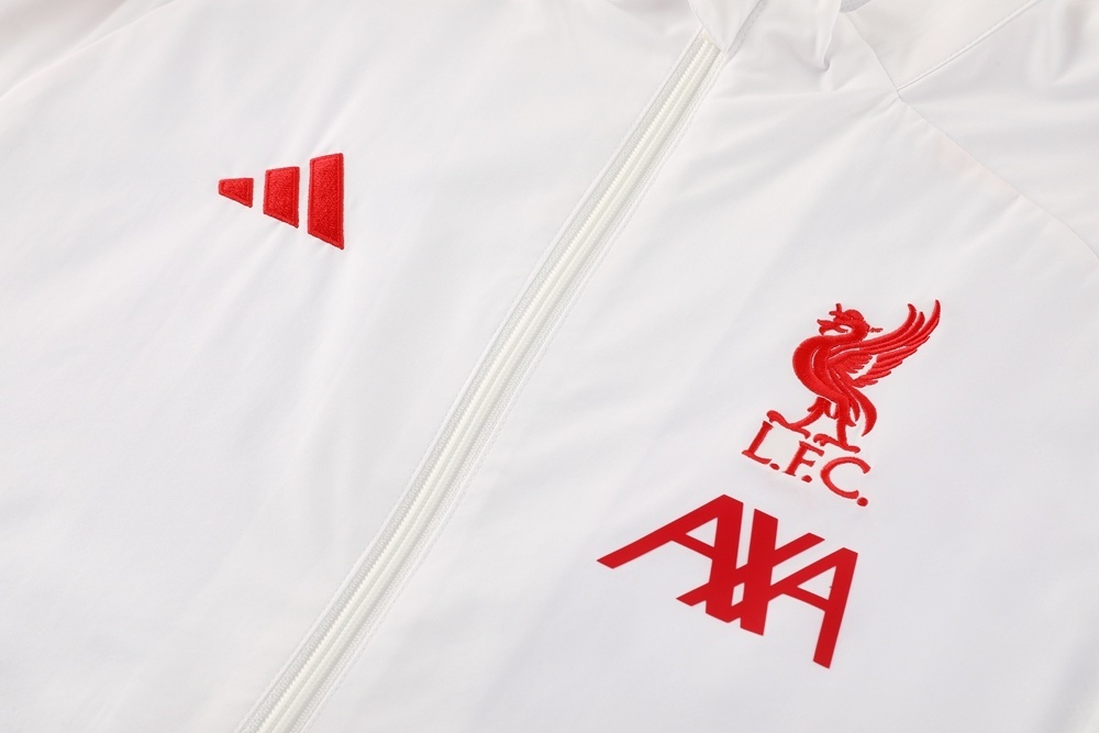 2025 Liverpool White Windbreaker/2025 利物浦白色风衣
