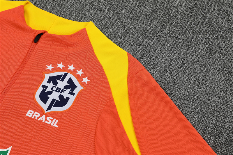 2025 Brazil Orange Player Version Training Suit/2025巴西训练服,球员版