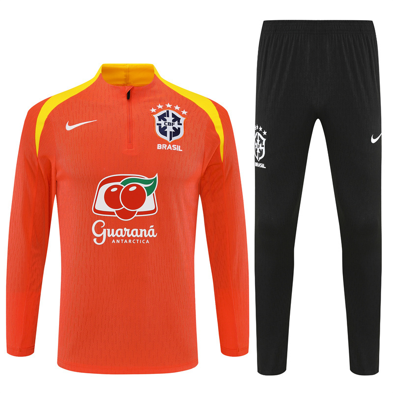 2025 Brazil Orange Player Version Training Suit/2025巴西训练服,球员版