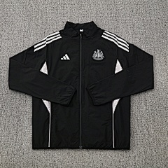 2025 Newcastle Black Windbreaker/2025 纽卡斯尔黑色风衣