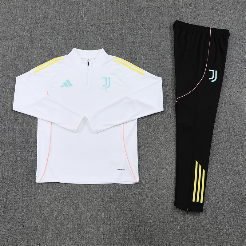 25-26 Juventus White Training Suit/ 25-26尤文半拉训练服