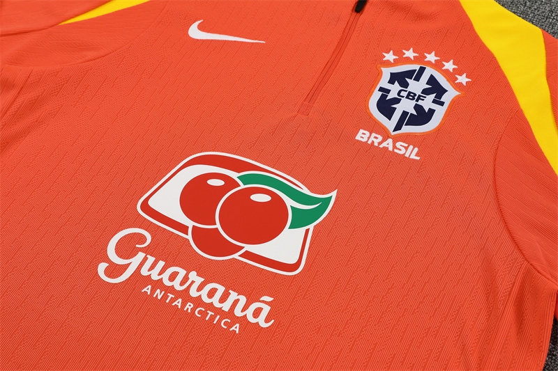 2025 Brazil Orange Player Version Training Suit/2025巴西训练服,球员版