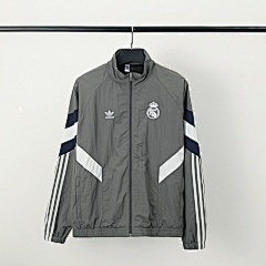 2025 Real Madrid Windbreaker/2025 皇马灰色风衣