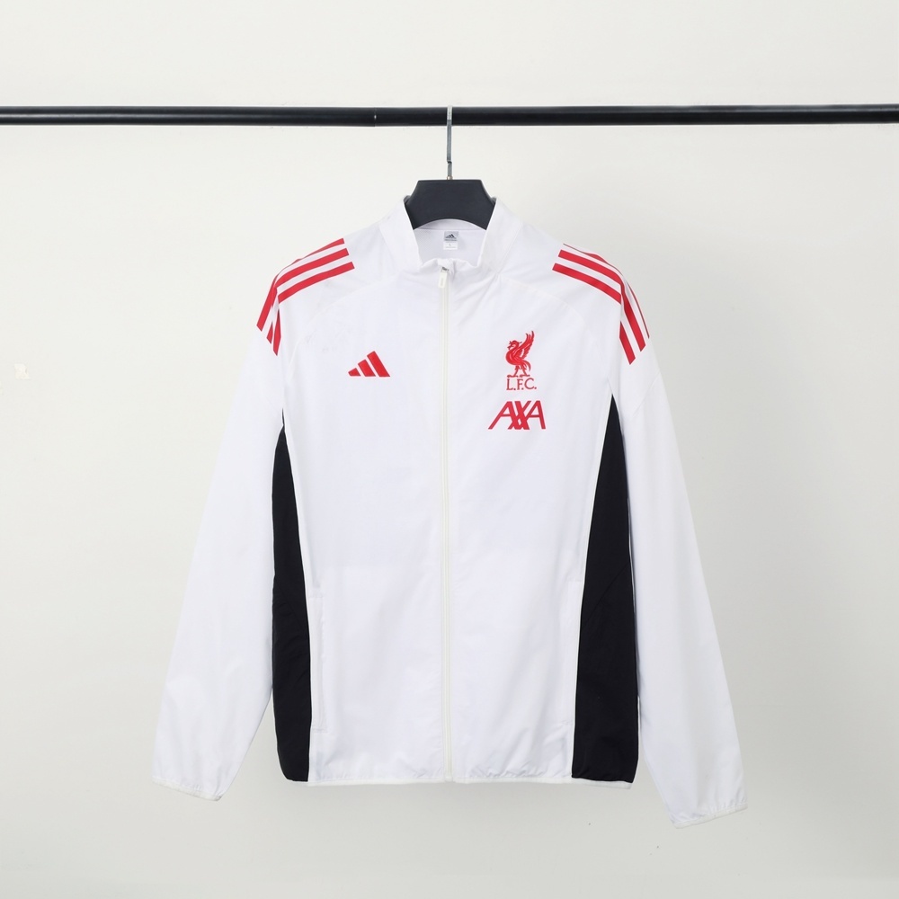 2025 Liverpool White Windbreaker/2025 利物浦白色风衣