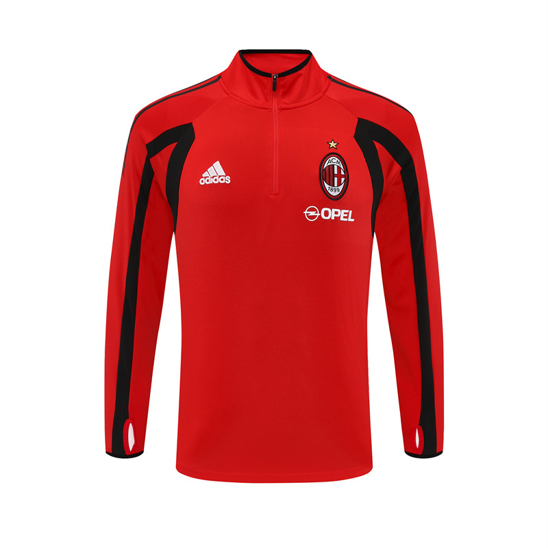 05-06 AC Milan Red Retro Training Suit Top/ 05-06AC米兰复古上衣