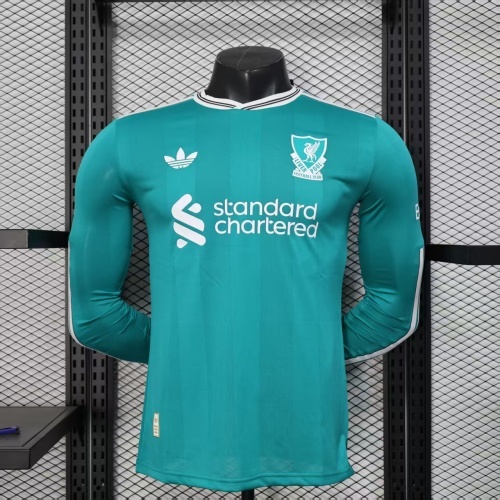 25-26 Liverpool Third Long Sleeve Player Jersey/25-26利物浦第二客场球员长袖