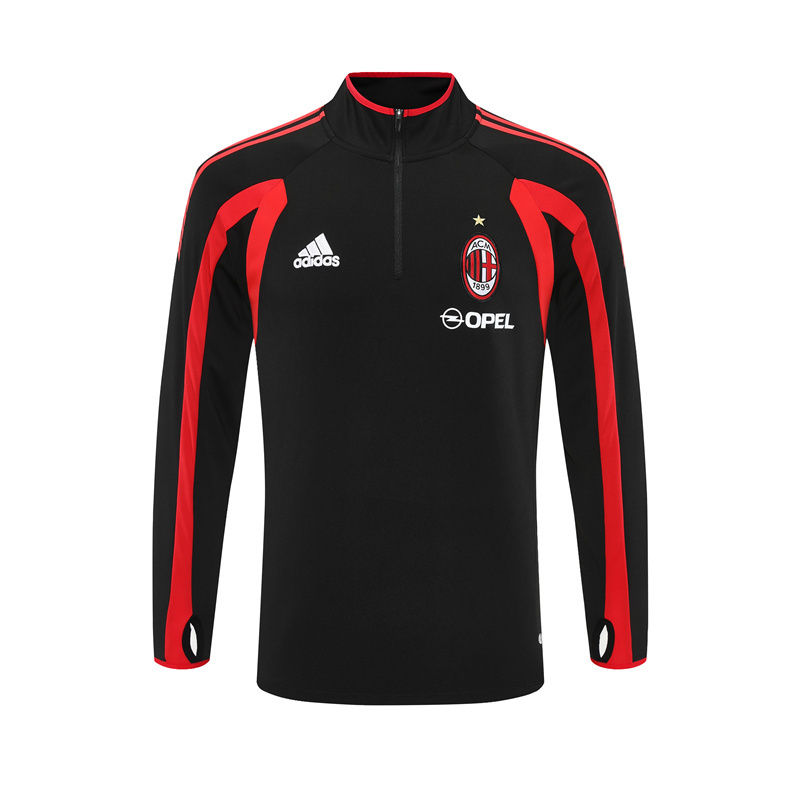 05-06 AC Milan Black Retro Training Suit Top/ 05-06AC米兰复古上衣