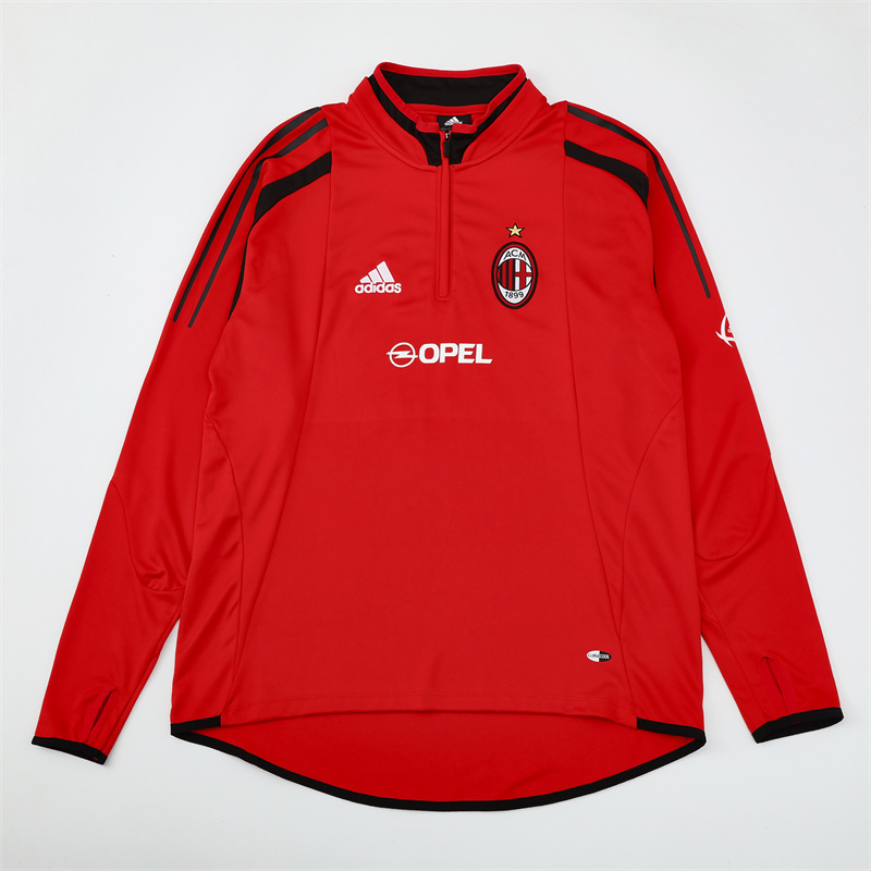 04-05 AC Milan Red Retro Training Suit Top/ 04-05AC米兰复古上衣