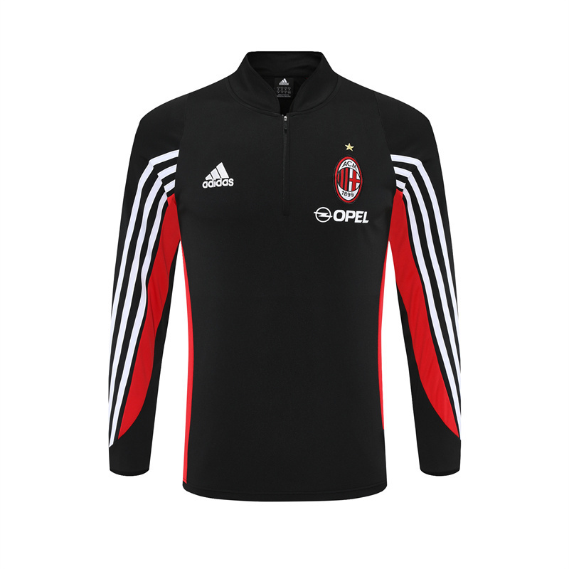 03-04 AC Milan Black Retro Training Suit Top/ 03-04 AC米兰复古上衣