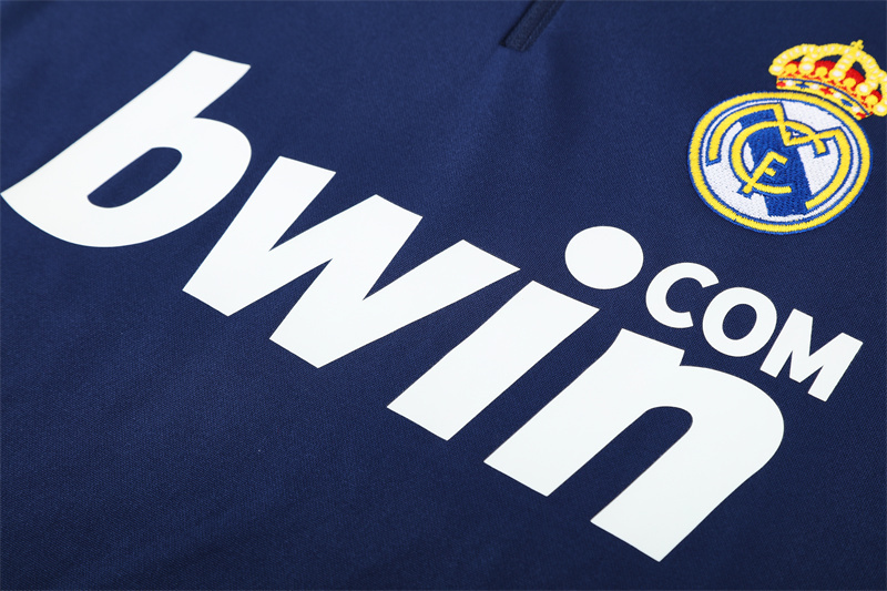 09-10 Real Madrid Retro Training Suit Top/09-10皇马复古上衣