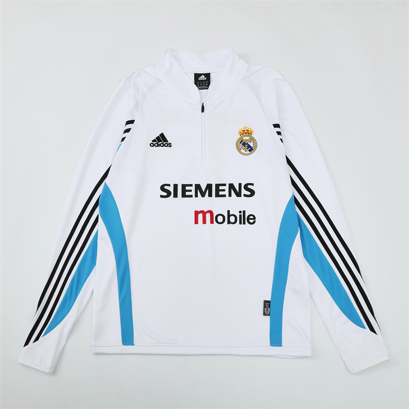 03-04 Real Madrid Retro Training Suit Top/03-04皇马复古上衣